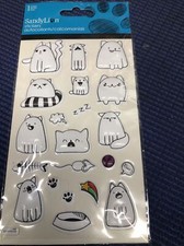 M2- Cool Kitties - Raised Dimensional Stickers CATS