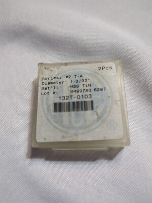 Allied Machine: Series#2 T-A 132T-0103 -HSS INSERT - 1-3/32'' (27.78mm) Light Use