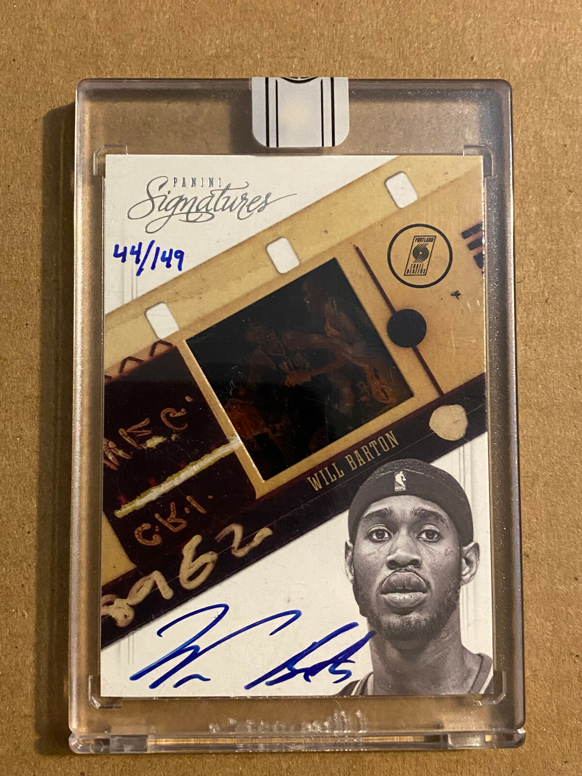 2012-13 Panini Signatures Will Barton Rookie Auto 44/149 On Card RC Autograph