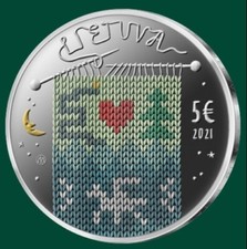 Lithuania 2021 silver 5 EUR coin fairy tale ''Eglė - Queen of Serpents'