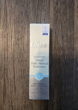 NEW BLISS Block Star, Tinted Daily Mineral Sunscreen, SPF 30, 1.4 fl oz EXP 7/28