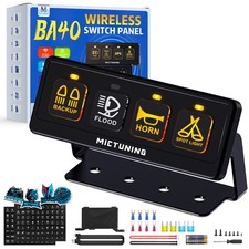 MICTUNING Wireless Switch Panel, 4/6/8/12 Gang Circuit Control Relay System Kits