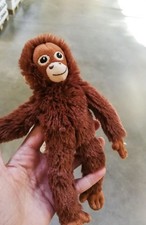 Ikea 8" Djungelskog Small Monkey Orangutan Plush Stuffed Brown Animal Toy New