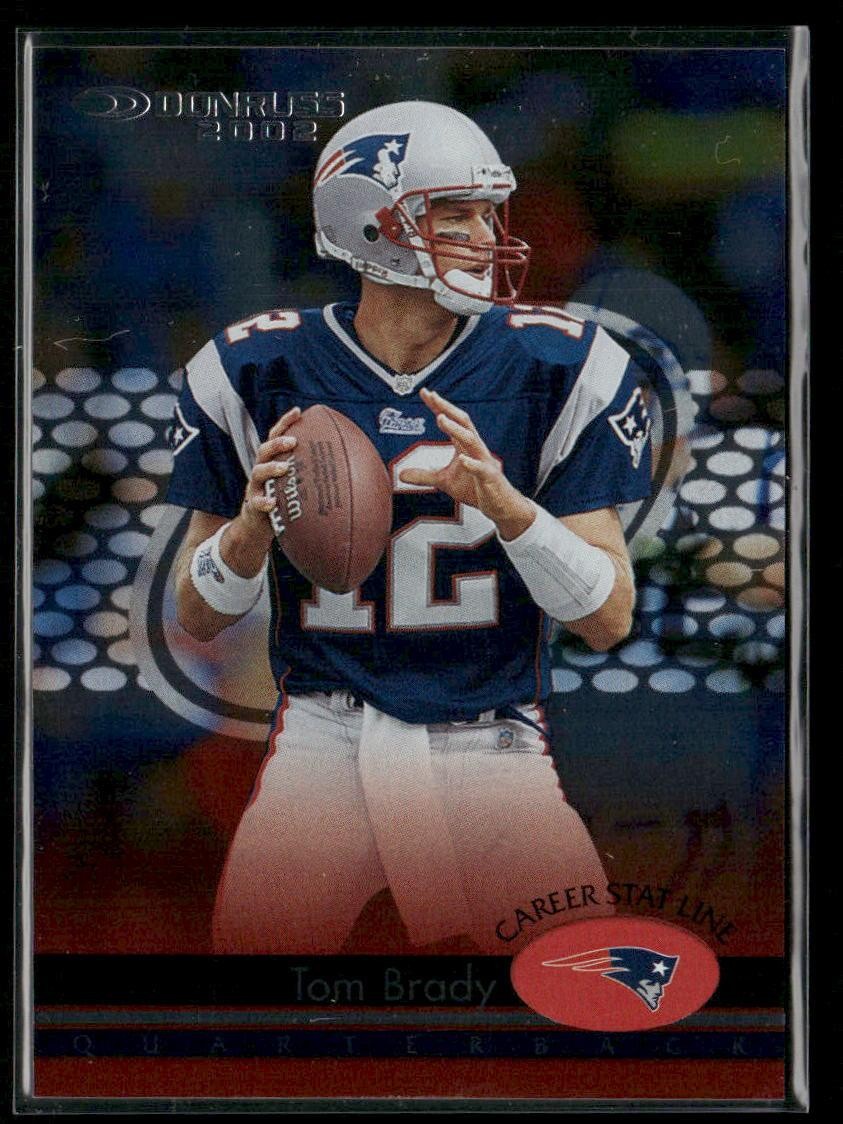 2002 Donruss #112 Tom Brady Stat Line Career #/265