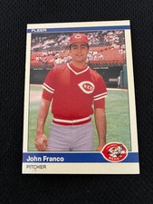 JOHN FRANCO ROOKIE FLEER UPDATE 1984 #U-39 CINCINNATI REDS BASEBALL CARD. rookie card picture