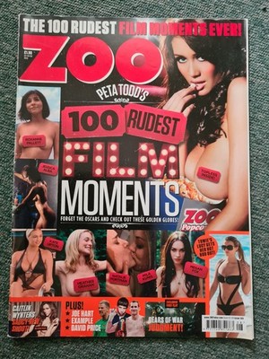 Zoo magazine 2011 Peta Todd cover 100 Rudest Film Moments Very Good condition