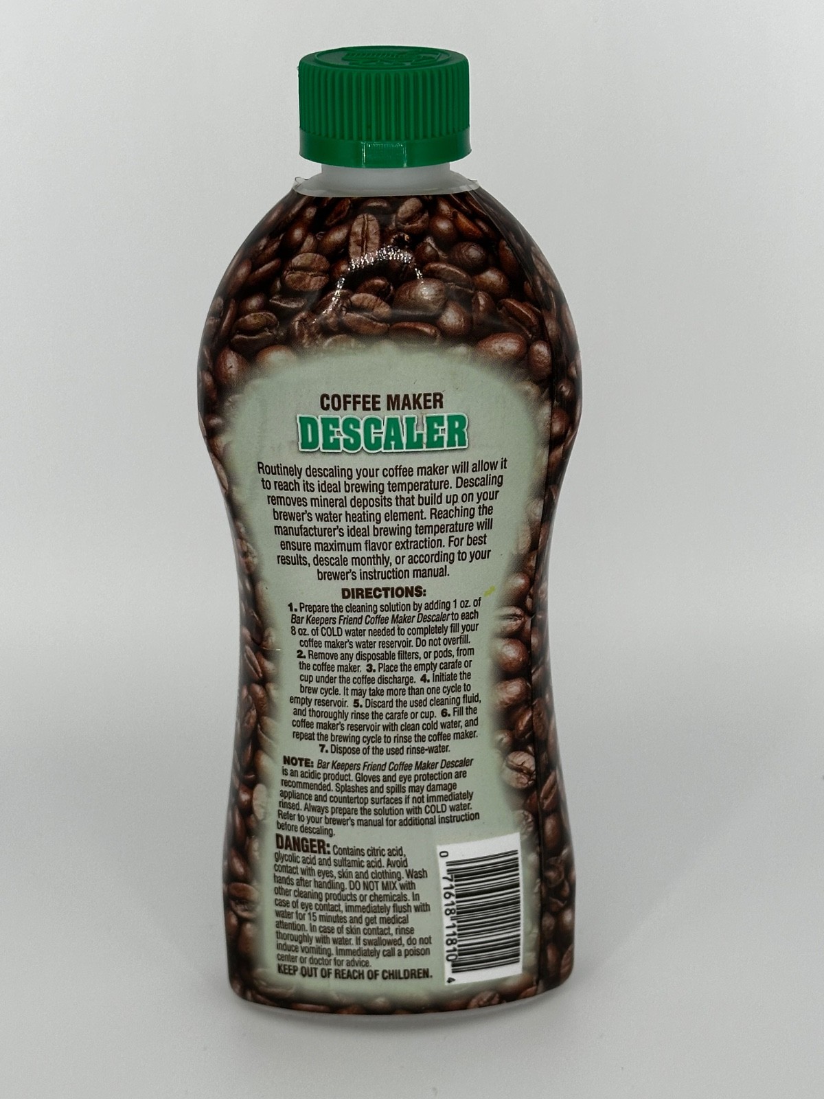 Bar Keepers Friend Coffee Maker Descaler 12oz - For EXPRESSO Machine - NEW