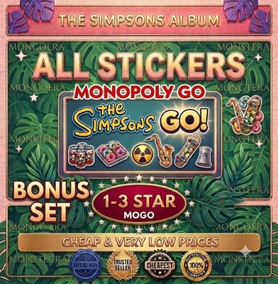 BONUS SET  MOGO Stickers Go Monopoly Stickers Go ( NEW BONUS SET )  