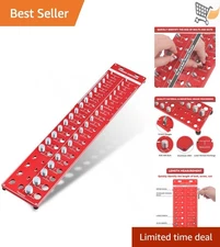 42 Thread Nut and Bolt Size Gauge with Metric and Imperial Identifiers