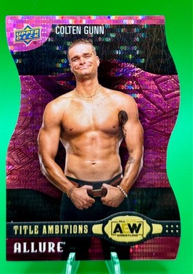 2022 AEW Upper Deck Allure Title Ambition Pink parallel insert COLTEN GUNN  /100
