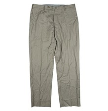 Incotex High Comfort Wool Trousers Techno Fabric Modern Beige Men Sz 34 32 x28