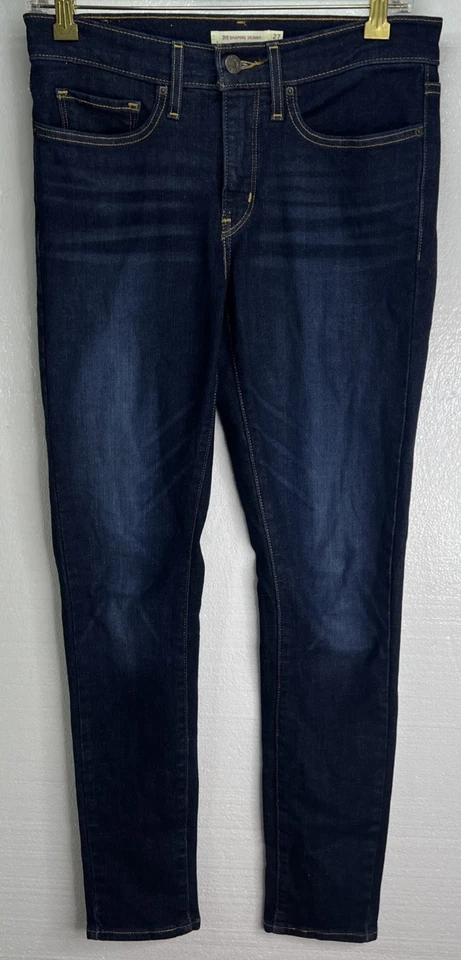 Женские узкие джинсы для похудения со средней посадкой для живота Levi's 311, синие, 27x30 - Изображение 4 из 4