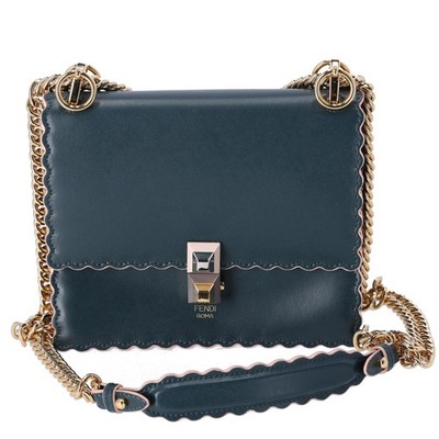 小物 High to Low 032 FENDI Mini Kan I Shoulder Bag 8M0381-A18Q Green Leather | eBay