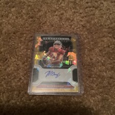 2022 Panini Prizm Draft Picks Max Borghi Gold Cracked Ice Auto Rookie RC #SS-MBO