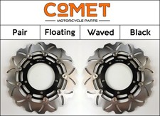 Suzuki DL 1000 A V-Strom 2014-2019 [2x Front Comet WF-Series Black Brake Discs]