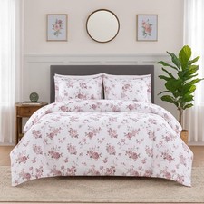 Dreamology Full Size Duvet Cover, Piped Edges  Fade Resistant Duvet Cover Se...