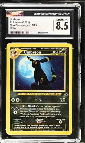 Umbreon (Unlimited) graded CGC 8.5 for sale on eBay