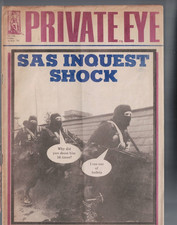 memorabilia ,PRIVATE EYE MAGAZINE , SEPT 16 1988 , SAS INQUEST
