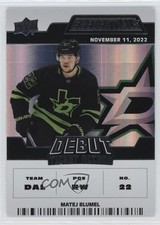 2022-23 Upper Deck Credentials Debut Ticket Access /999 Tier 1 Matej Blumel 02l6
