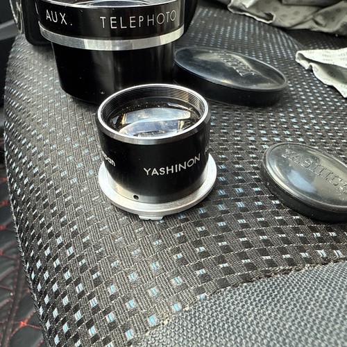 Yashica Yashinon Aux. Teleobjektiv & Betrachter mit Kofferkappen für Yashicamat, L etc. - Bild 2 von 12