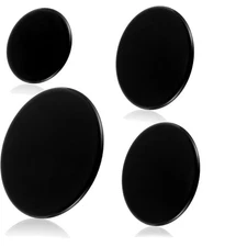 Upgraded Gas Stove Burner Cap Set - 4Piece Metal Cooker Hat Replacement Kit