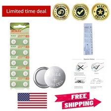 Reliable AG13 1.5V Alkaline Button Cell Batteries - 10-Pack for Small Devices
