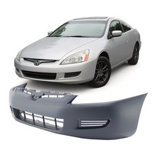 Primed Front Bumper Cover Fascia For 2003-2005 Honda Accord Coupe Ex Lx Se