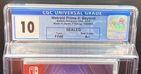 Metroid Prime 4: Beyond CGC 10 A++ Perfect Graded Switch New Sealed 1st Print