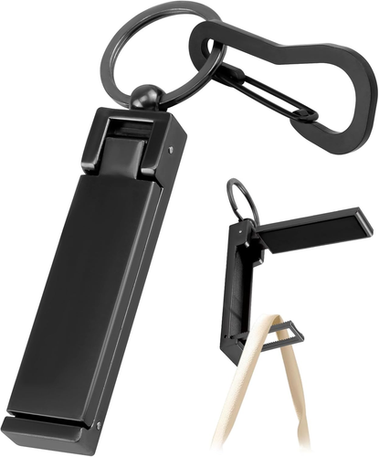 Supporto Per Borsa Da Tavolo Pieghevole – Design Marmo, Antiscivolo, Oro E Nero - 3