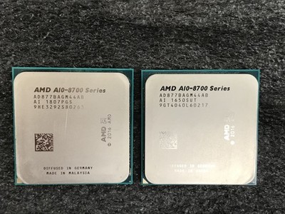 (Lot of 2) AMD A10-8700 3.50GHz 4-Core CPU AD877BAGM44AB Socket AM4 - CPU56A