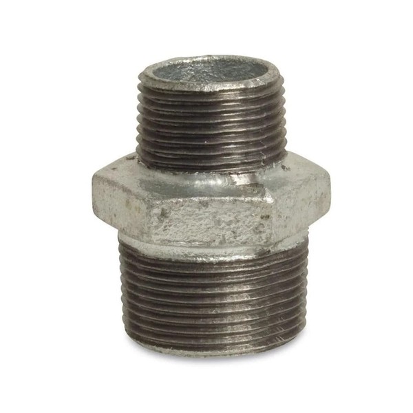 Temperguss Reduziernippel 3/4' Ag X 1/2' Ag – Verzinkt, Dvgw-Zugelassen-image