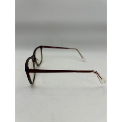 Cole Haan Square Eyeglasses Burgundy Olive Green Gradient Frames CH5001