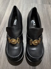 Versace Medusa Biggie Platform Loafers Size 40