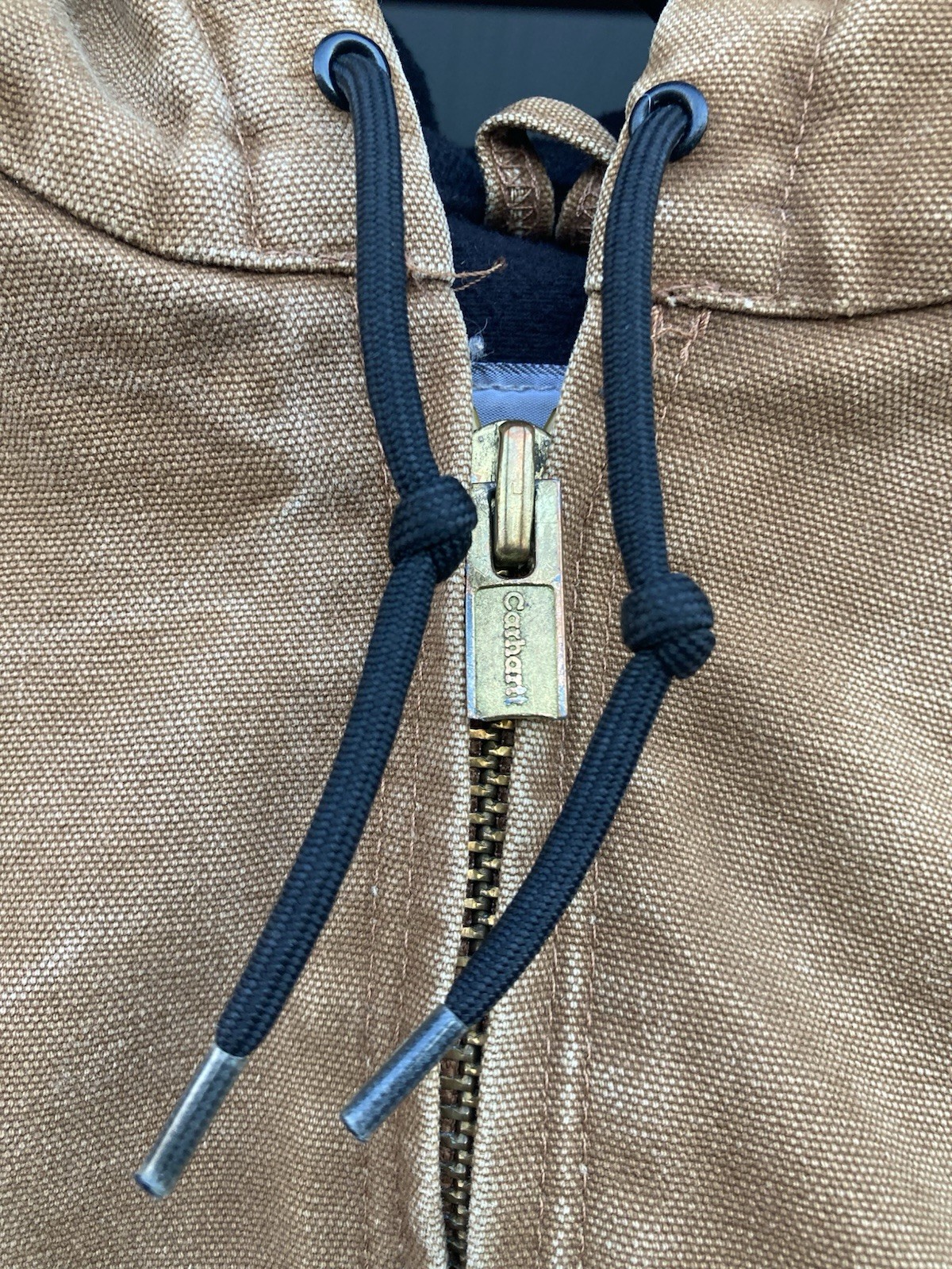 Vtg Carhartt J130 BRN Sun Faded Duck Active Jacket Distressed Workwear Medium thumbnail 5