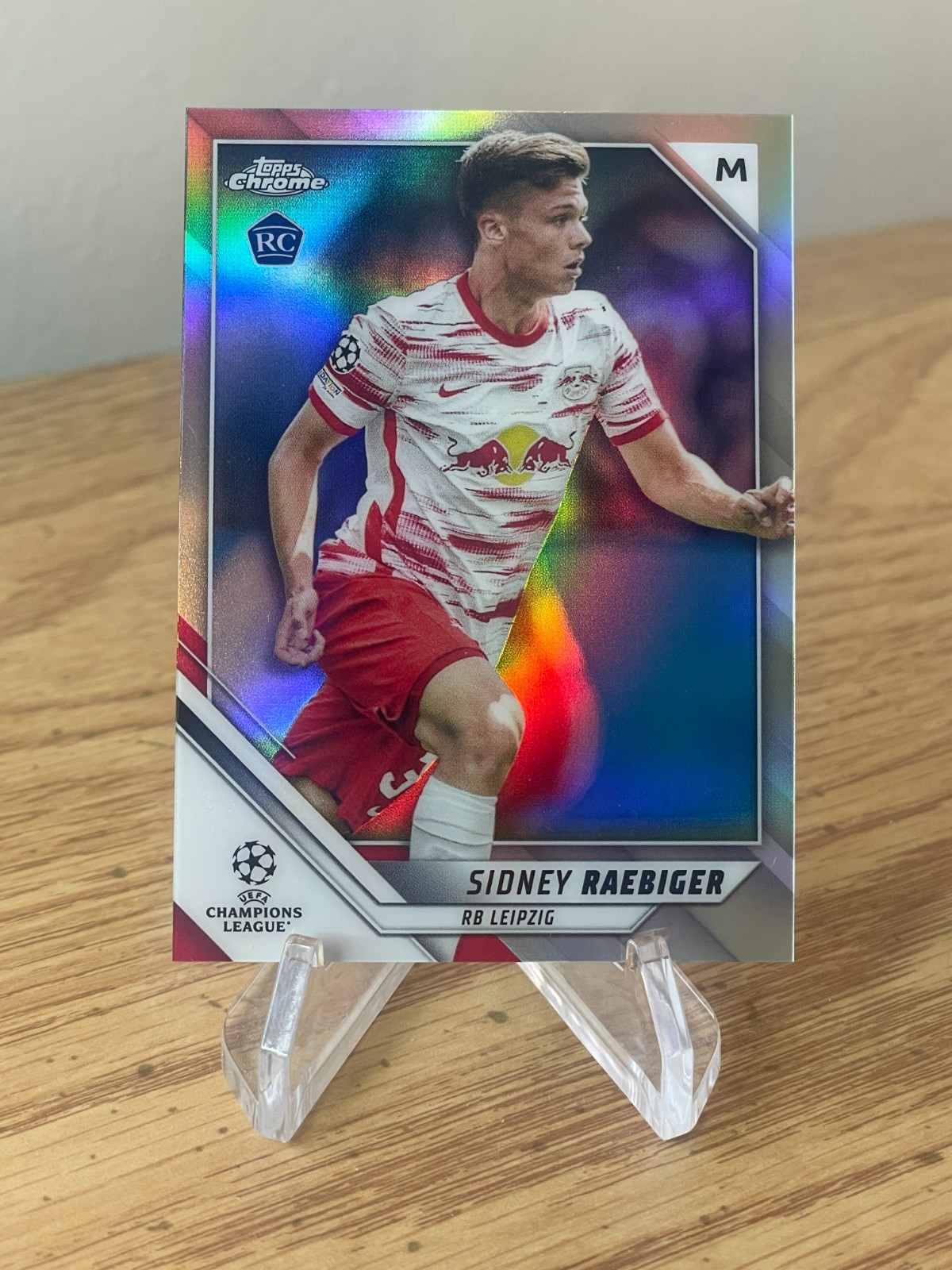 Sidney Raebiger ROOKIE REFRACTOR 2022-23 Topps Chrome UEFA UCC UCL #60 RC Prizm