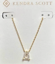Kendra Scott Gold Pendant Necklace NWT in Original Box
