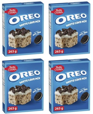 Betty Crocker Oreo White Cake Mix, 263g (4 Pack)