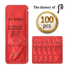 The History of Whoo UV Ultimate Red Vitamin Sunscreen 1mlx 100pcs SPF 50