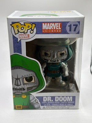 Funko POP! Marvel Universe #17 Dr. Doom Vinyl Bobble-Head Metallic 2014