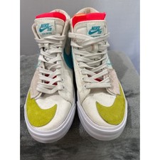 Nike Blazer Edge SB Mid Orange Aqua Size 7.5