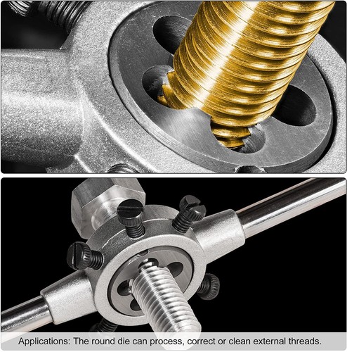 Utoolmart 1/2-13 Round Die, Machine Thread Right Hand Threading Die, Alloy To... - Picture 5 of 7