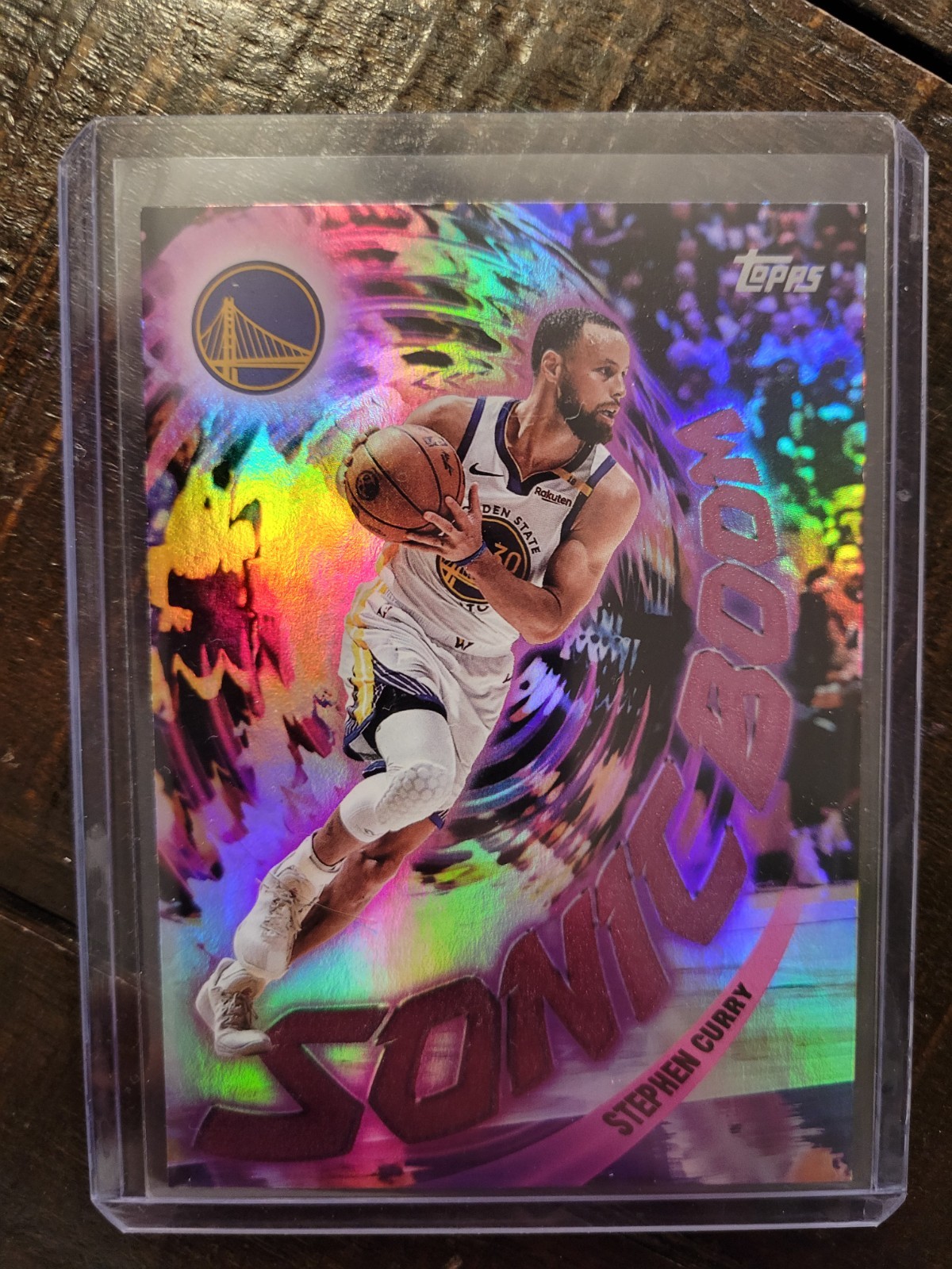 2025-26 Topps Sonic Boom Holo SSP Stephen Curry Golden State Warriors #SB-12
