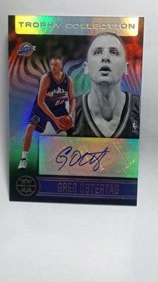 2020-21 Panini Illusions Trophy Collection Greg Ostertag Autograph #TC-GRO