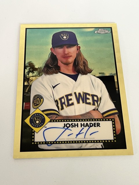 2021 Topps Chrome Platinum Anniversary JOSH HADER #PA-JH Auto 1/1 Superfractor🔥