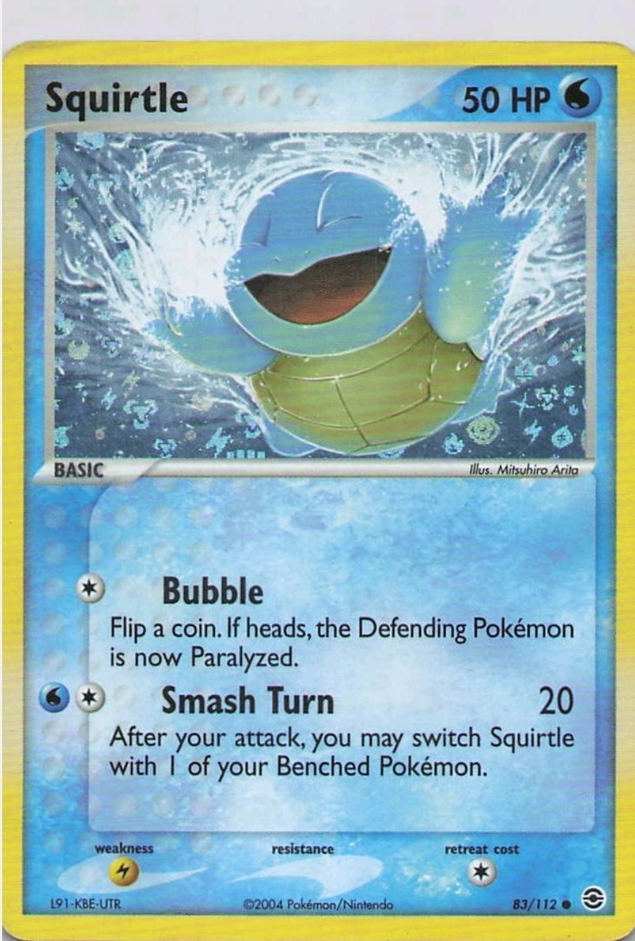 Squirtle [Reverse Holo] 83/112 Pokémon FireRed & LeafGreen