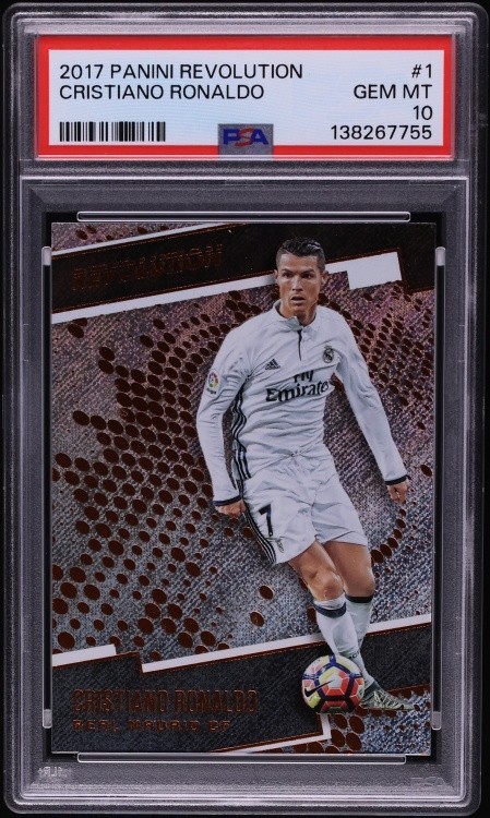 2017 Panini Revolution Cristiano Ronaldo #1 PSA 10 GEM MINT
