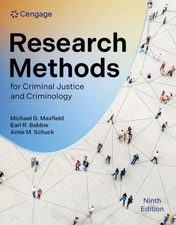 Research Methods for Criminal - Paperback, by Maxfield Michael; Babbie - V. Good