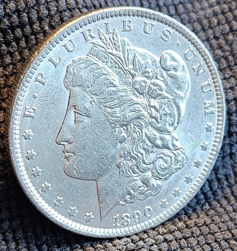 1890 Morgan Silver Dollar- Fineness .90- AU+++ Condition