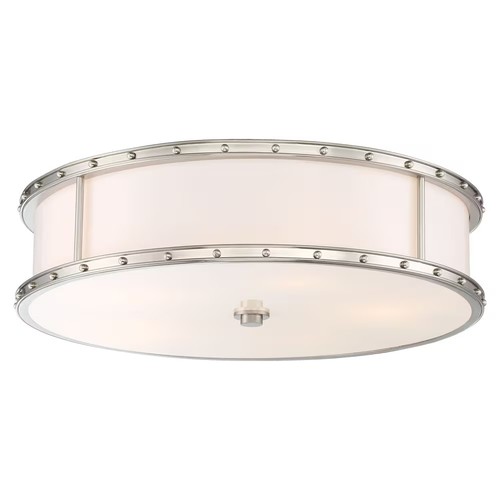 Minka Lavery 1827-84-L LED Etched Glass Ceiling Light in Brushed Nickel