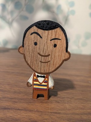 Stromae Wood Figure - Handmade